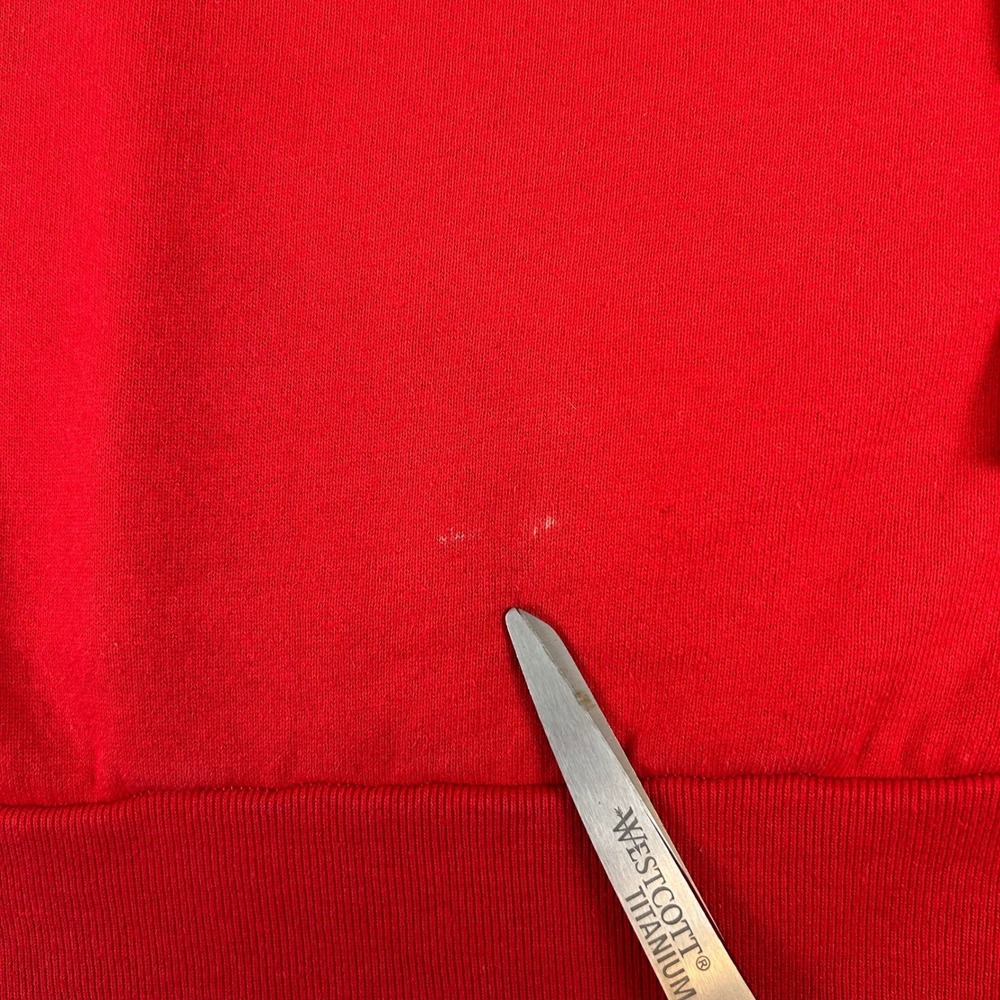 Vintage 80s Fruit of the Loom Sweatshirt Men Medium Red US Postal Team Eagle USA - Picture 8 of 14